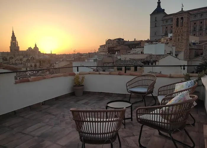 Tatil Evi La Casa Toledana - Patio Y Terraza Con Vistas